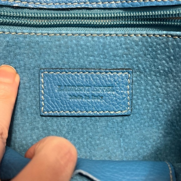 Laurent Effel Small Leather
Clutch blue purse handbag - Picture 6 of 8